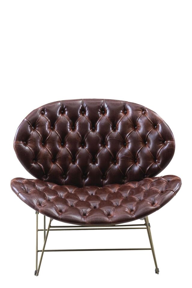 JUSTİN METAL / DERİ BERJER OTURMA ODASI, SALON, KOLTUK, MOBİLYA