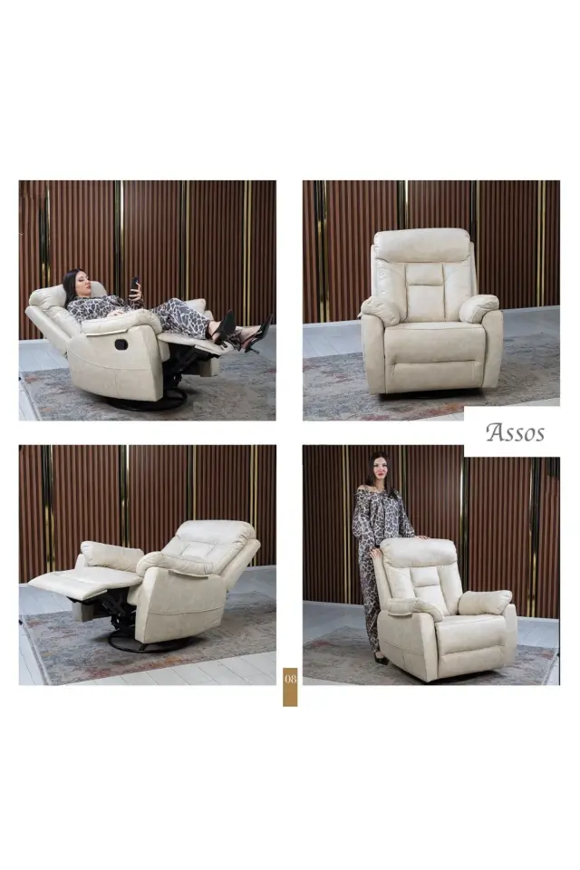 Assos Nubuk Tarzı ( Kumaş )TV, Baba, Dinlenme Koltuğu